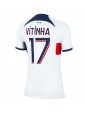 Billige Paris Saint-Germain Vitinha Ferreira #17 Bortedrakt Dame 2023-24 Kortermet